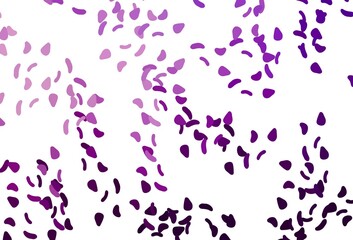 Light Purple vector template with memphis shapes.