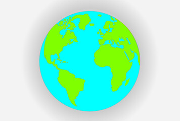 World map. Vector illustration