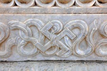 Qing Dynasty Royal Mausoleum stone carving texture, Yi County, Hebei Province, China