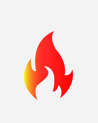 Fire icon. Vector illustration