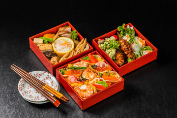 典型的な弁当　japanese Typical lunch box(bento)