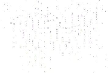 Light Pink, Green vector layout with rectangles, squares.