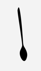 Tea spoon. Vector illustration