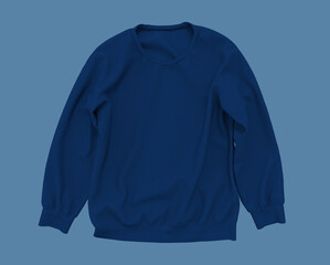 Blank sweatshirt mock up template in front views, 3d rendering, 3d illustration