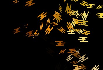 Dark Yellow, Orange vector background with straight lines.
