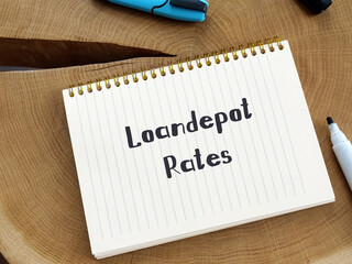 Loandepot Rates sign on the page.