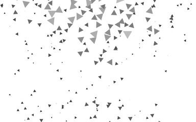 Light Silver, Gray vector template with crystals, triangles.