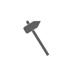 Construction hammer icon Hammer icon symbol Flat