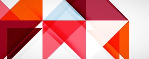 Set of vector triangle geometric backgrounds. Vector illustration for covers, banners, flyers and posters and other designs