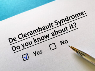 Obraz premium Questionnaire