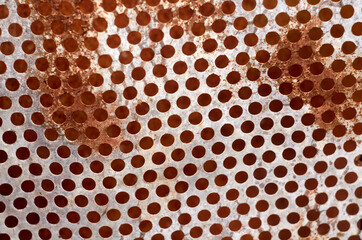 Photo of rusty metal grid