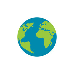 Earth Geography Icon Design Illustration
