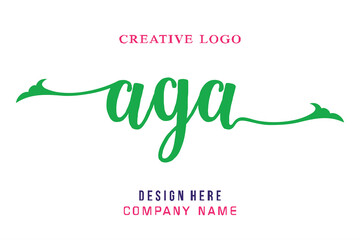 AGA lettering logo is simple, easy to understand and authoritative