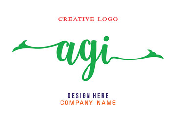 AGI lettering logo is simple, easy to understand and authoritative