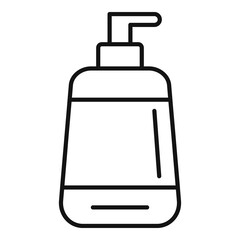 Conditioner dispenser icon. Outline conditioner dispenser vector icon for web design isolated on white background