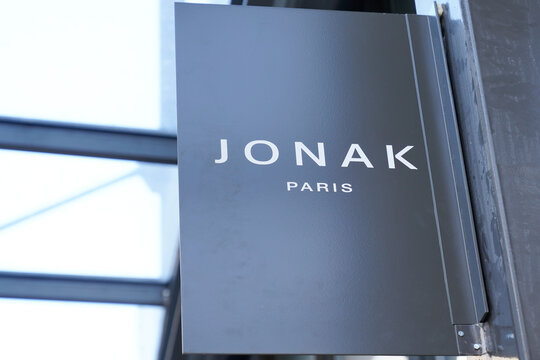 jonak paris logo and text sign shop in front of store women luxury chain of footwear fashion retailers shoes