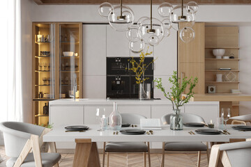 Modern kitchen interior