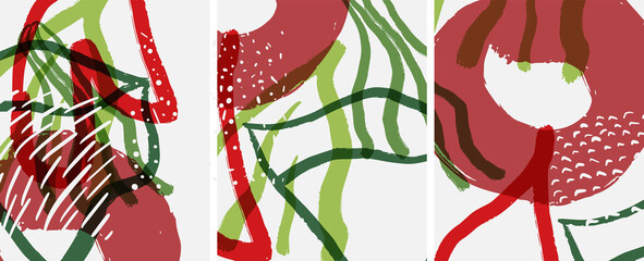 Social media abstract backgrounds. Abstract hand drawn doodles. Vector illustration for covers, banners, flyers