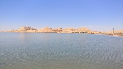 siwa oasis in egypt, salt lake