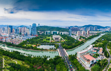 Environment of Bailuzhou Park, Xiamen City, Fujian Province, China
