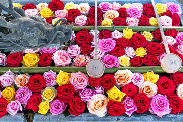 【秋】柳谷観音　花手水