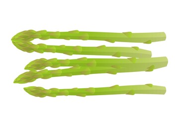 fresh green asparagus