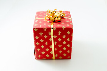 Christmas presents with white background