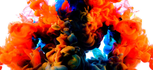  Abstract color mix , color drops
