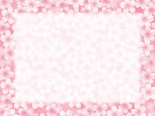 満開の桜フレーム