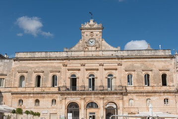 Fototapeta na wymiar Lecce Puglia streets buildings