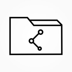 share folder sign icon 