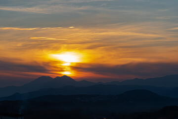 Spectacular photographs of sunsets in Molise