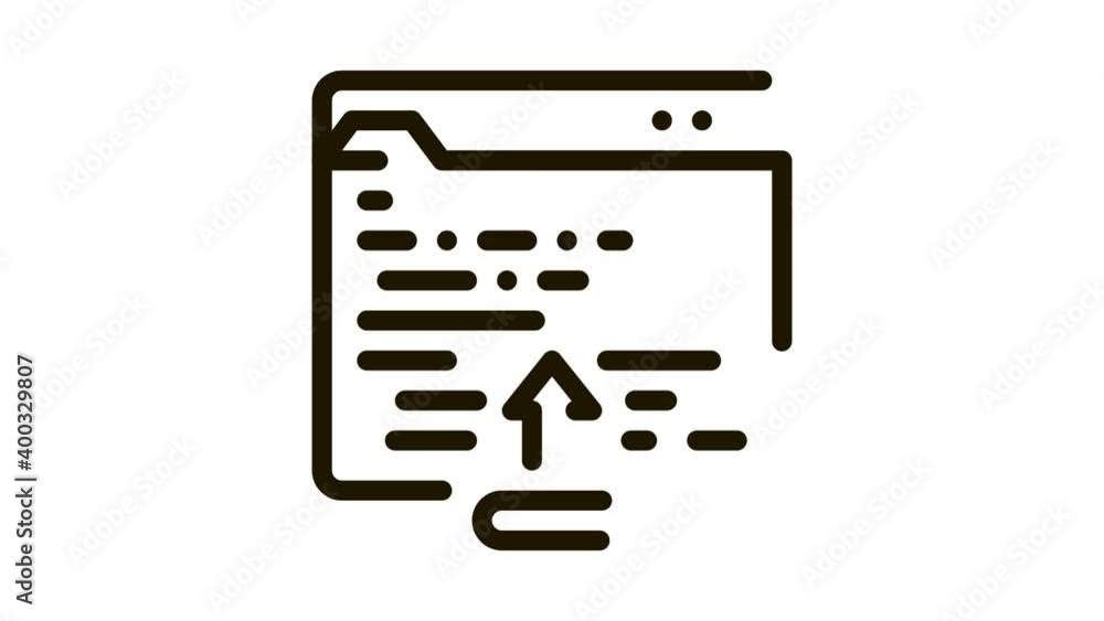 Poster correction of mistakes in text icon animation. black correction of mistakes in text animated icon on