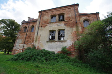 an old building in lubiąż (poland)