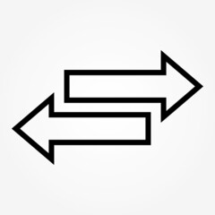 Reverse arrows illustration. Transfer icon