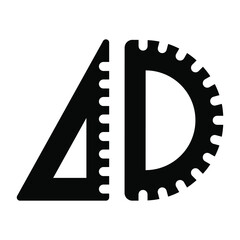 
Geometric scales glyph icon editable 
