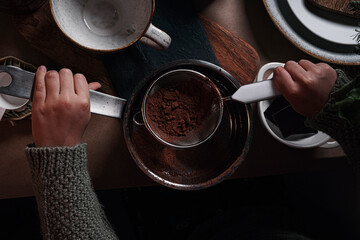 Photo recipe for hot chocolate
