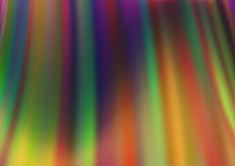 Dark Multicolor, Rainbow vector template with bent lines.