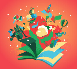 Bambino che gioisce per i regali di natale © Hurca!