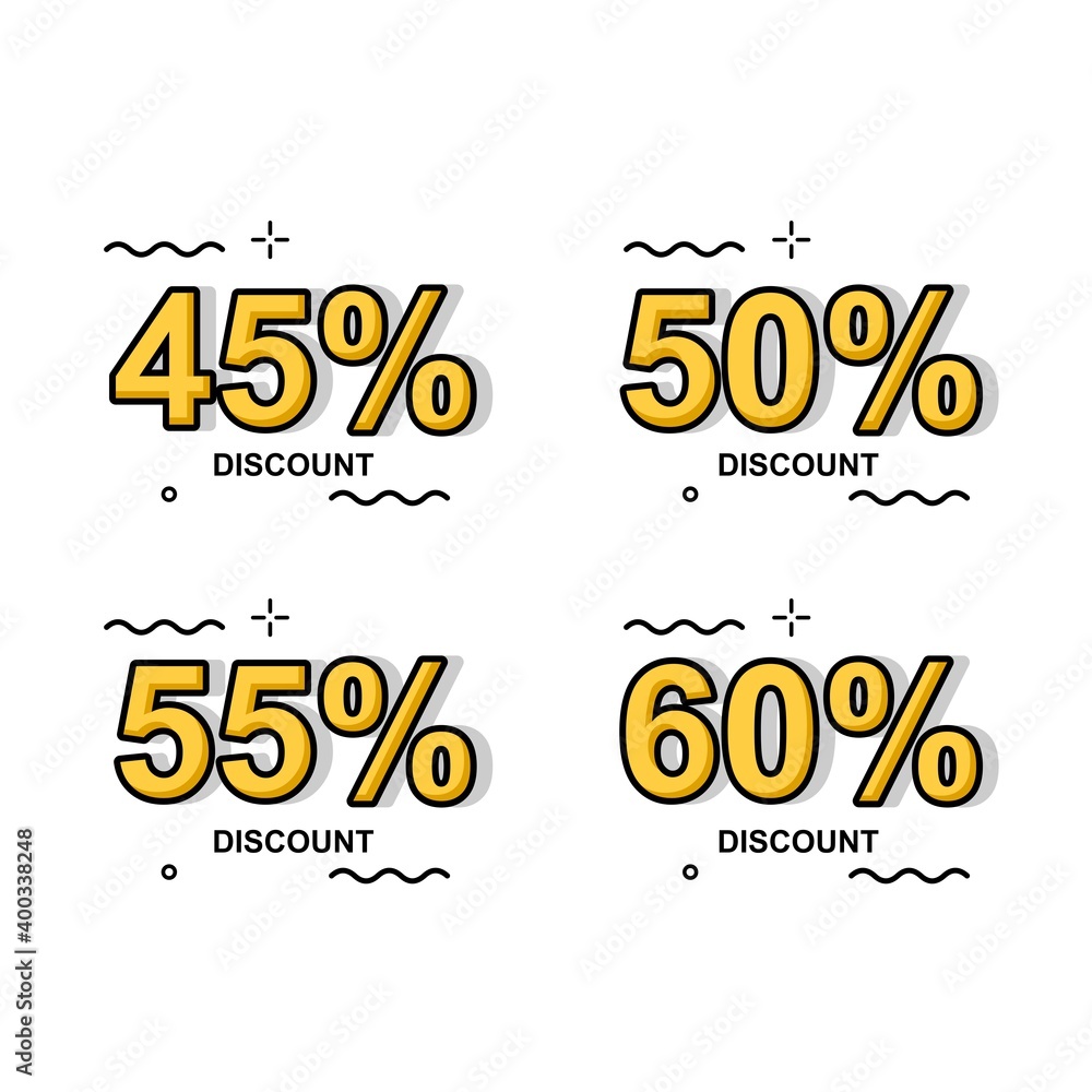 Poster creative discount tag design. easy to edit with vector file. can use for your creative content. espe