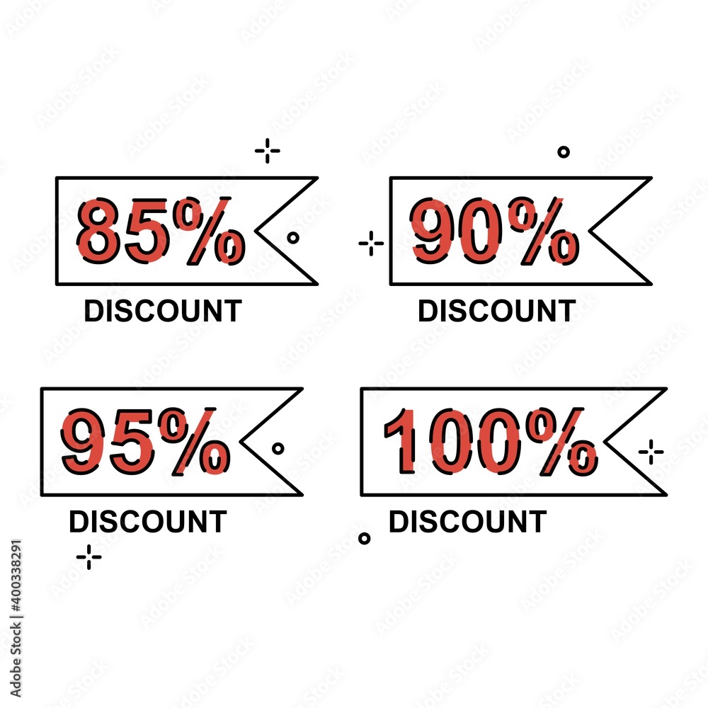 Poster simple discount label design. easy to edit with vector file. can use for your creative content. espe