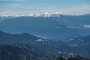 白峰三山初雪