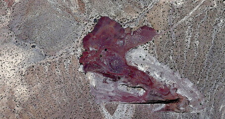 the spilled blood,  United States, abstract photography of relief drawings in  fields in the U.S.A....