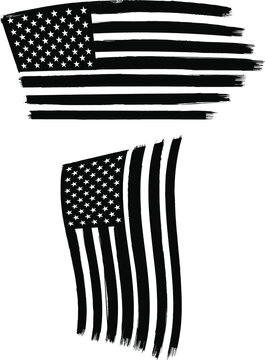 Distressed American Flag	
