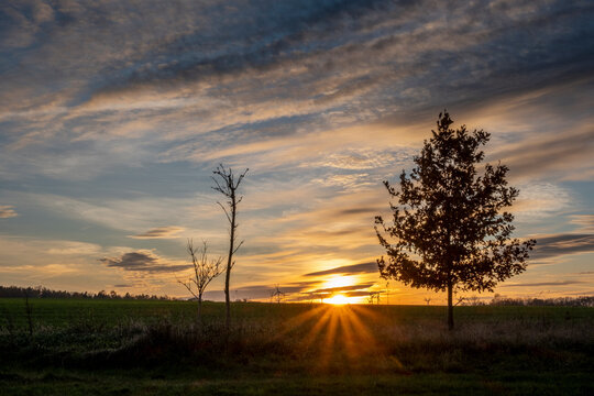 Sunset in the Upper Lusatia 1