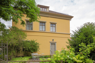 Franz Liszt's house in Weimar seen from the garden. The house is in the Park on the Ilm in Weimar
