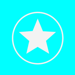 Obraz premium star shaped button