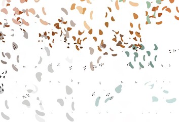 Light Orange vector backdrop with abstract shapes.