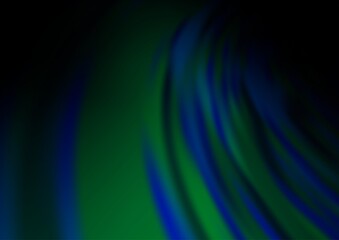 Dark BLUE vector blurred shine abstract pattern.