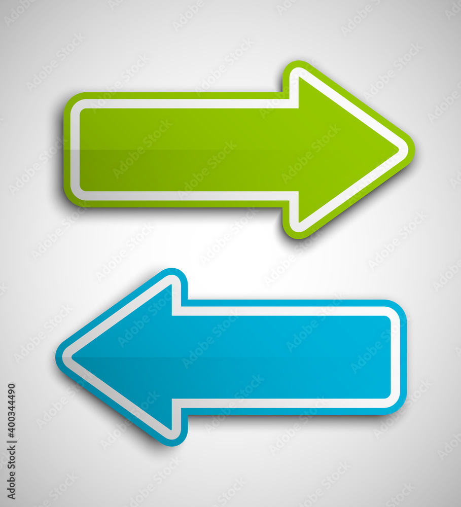 Poster Arrow banners set. Direct shape. 3d Abstract Background. Business infographic presentation diagram. Section compare service. Up and down trend. Paper index. Exact pointer